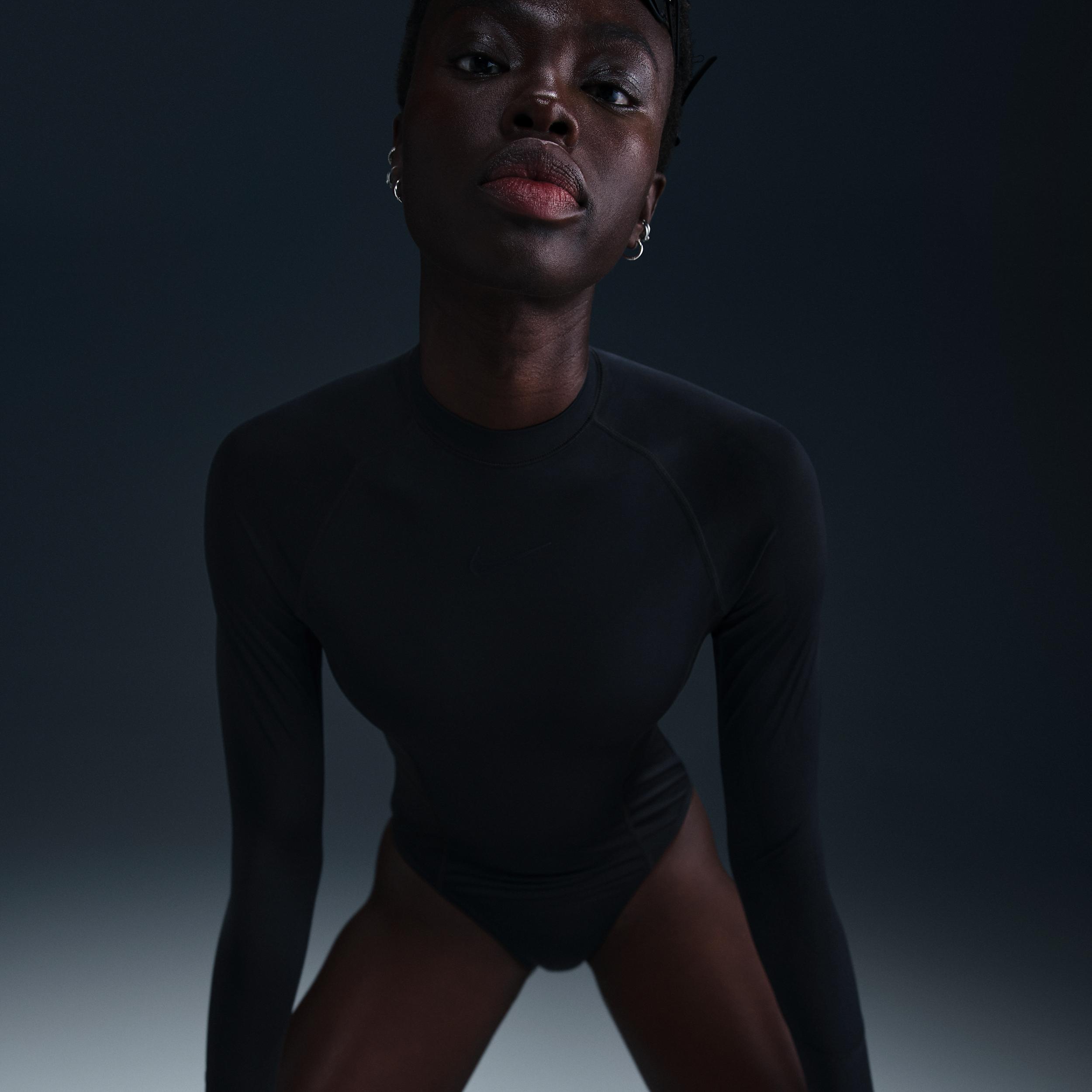 Nike Womens Swim Fusion HydraLock Long-Sleeve One-Piece (CB) | NESSF166-001 Product Image