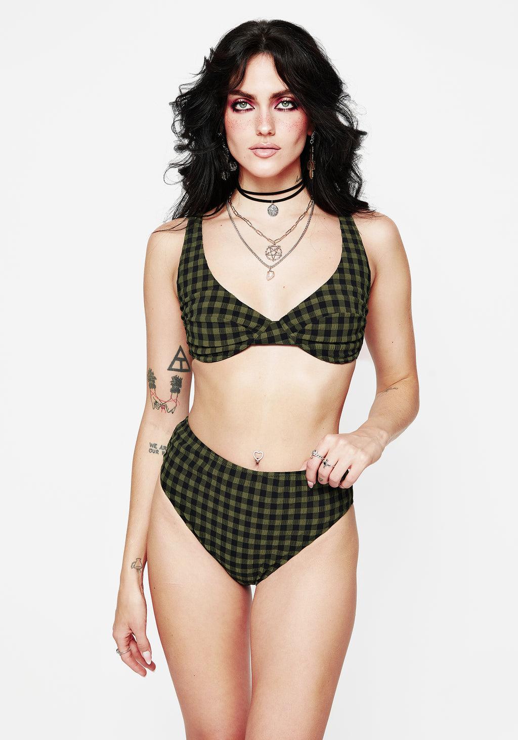 Terra Gingham Underwired Bikini Top Product Image