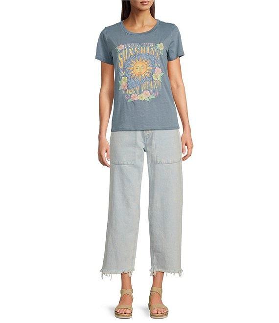 Lucky Brand Legend Stretch Denim High Rise Wide Leg Jeans Product Image