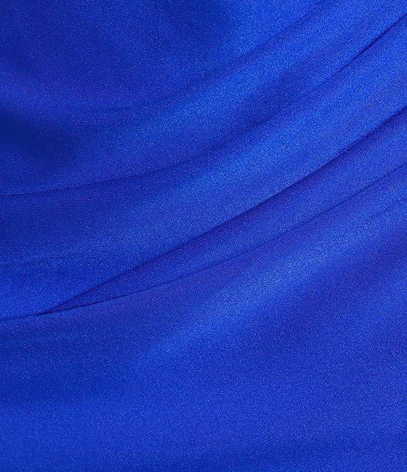 B. Darlin Spaghetti Strap Cowl Neck Shirred Detail Slim Dress Product Image