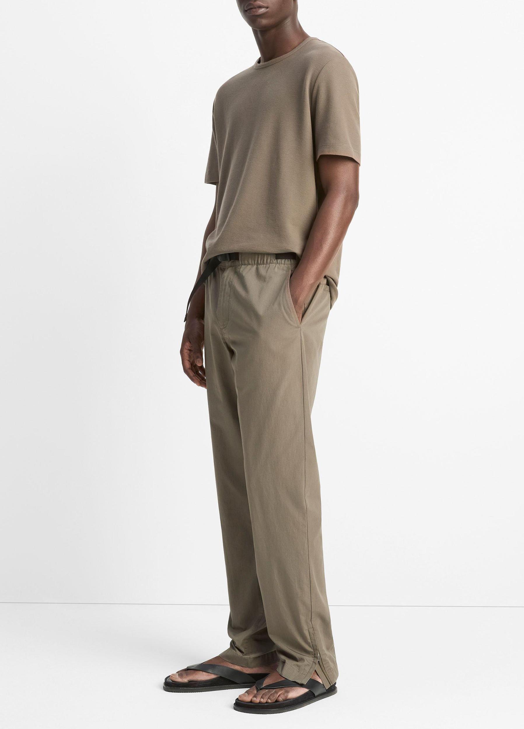 Italian Cotton Ripstop Belted Pant Product Image