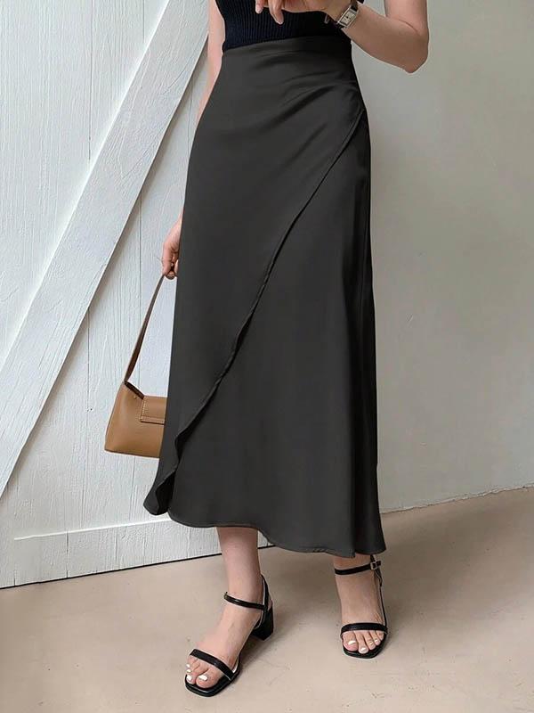 Bodycon Solid Color Skirts Bottoms Product Image