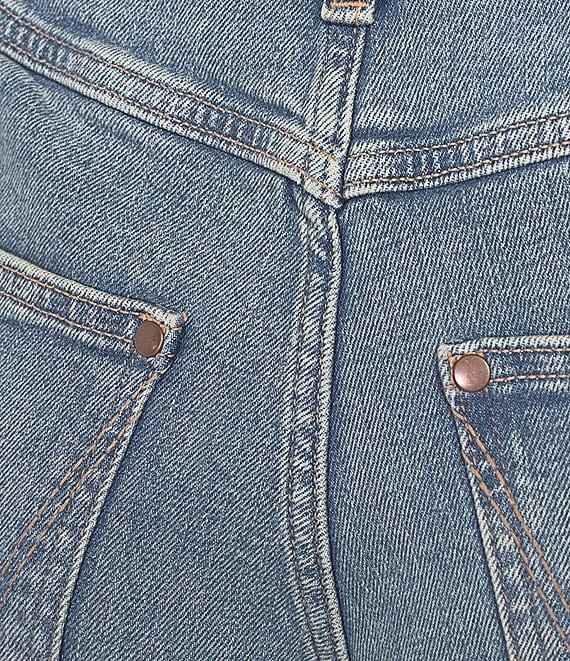 Wrangler® Retro® Mae Mid Rise Faded Denim Shorts Product Image