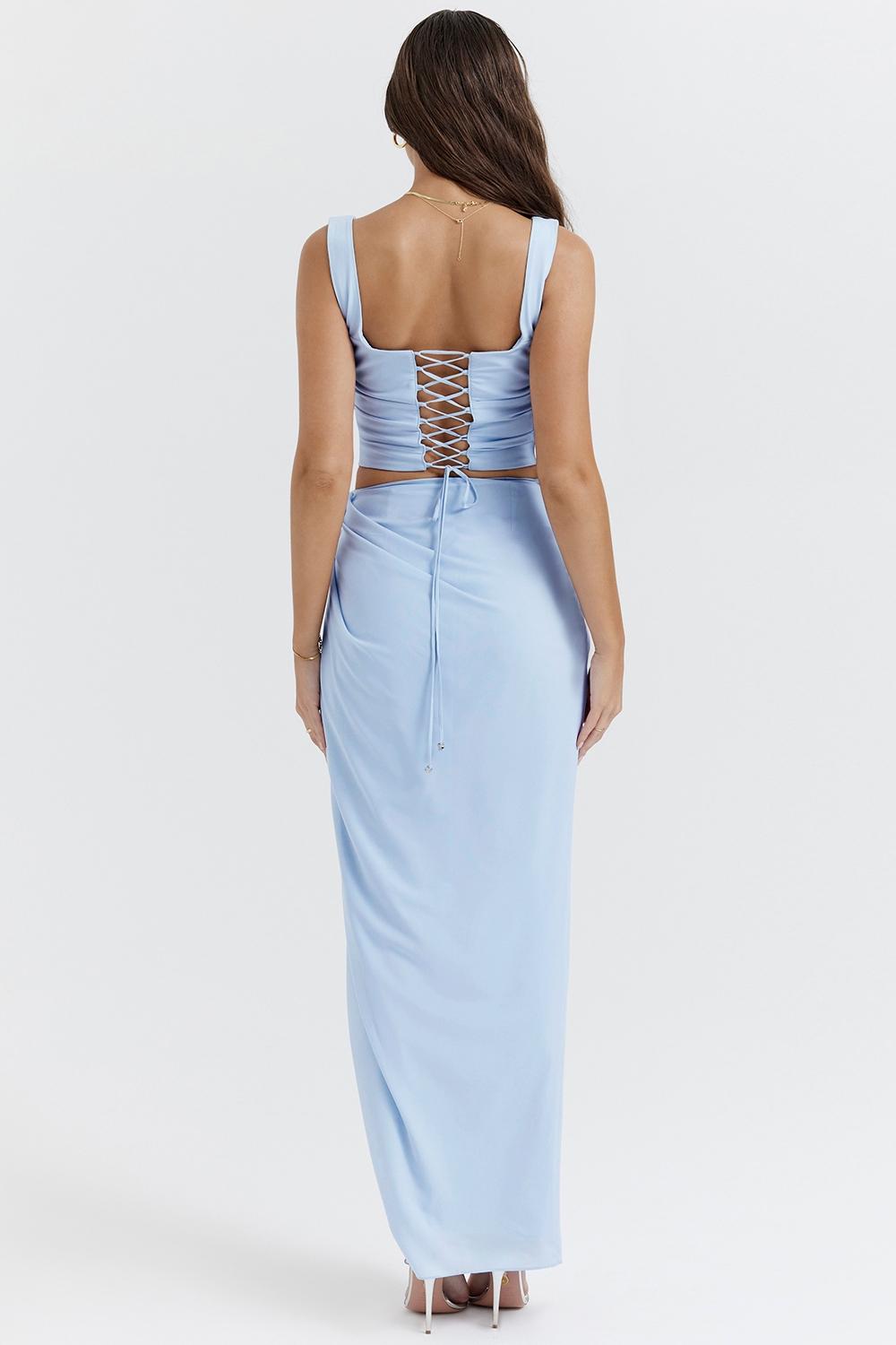 Vesper  soft blue maxi skirt - sale Product Image