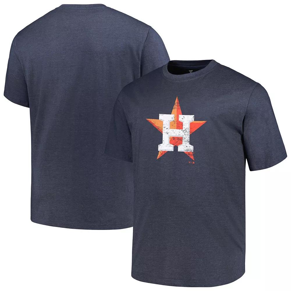 Men's Profile Heather Navy Houston Astros Big & Tall Weathered Logo T-Shirt,  Product Image