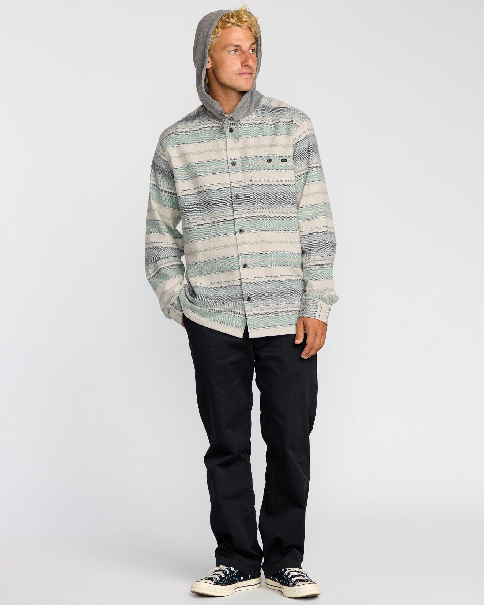 Baja Long Sleeve Flannel Shirt - Oatmeal Male Product Image