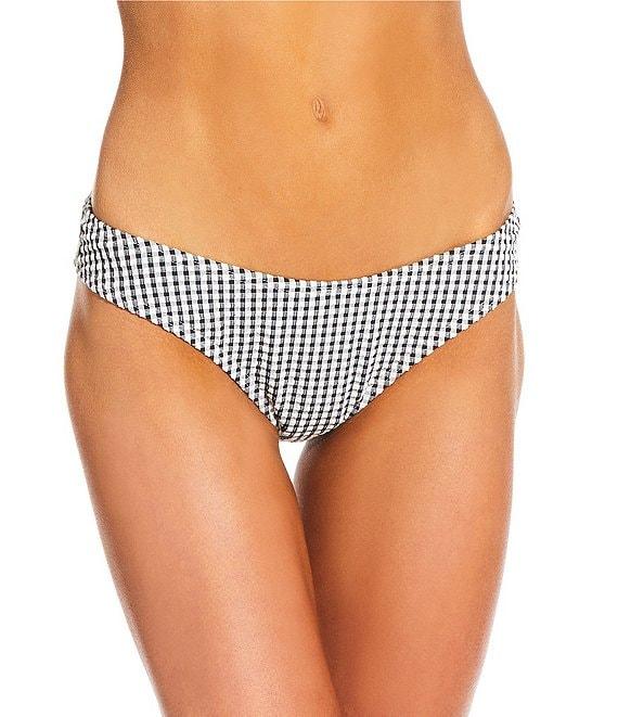 Billabong Smocked Texture Wave Check Bond Hipster Swim Bottom Product Image