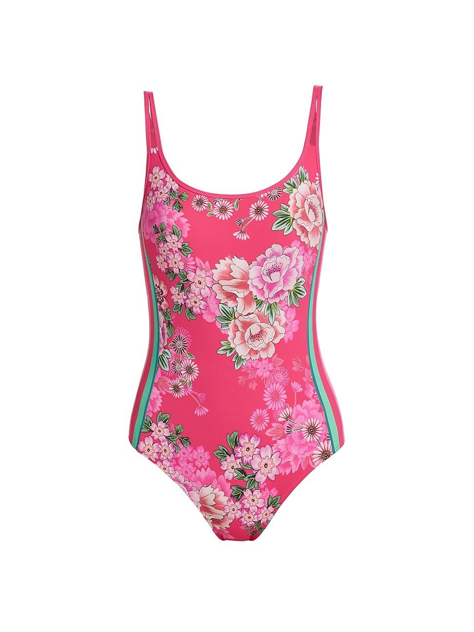 Womens Belrose Double-Strap One-Piece Swim Suit Product Image