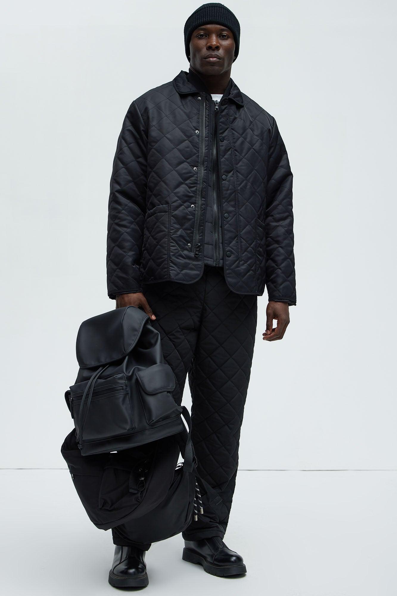 Jesse Quilted Jacket - Black Product Image