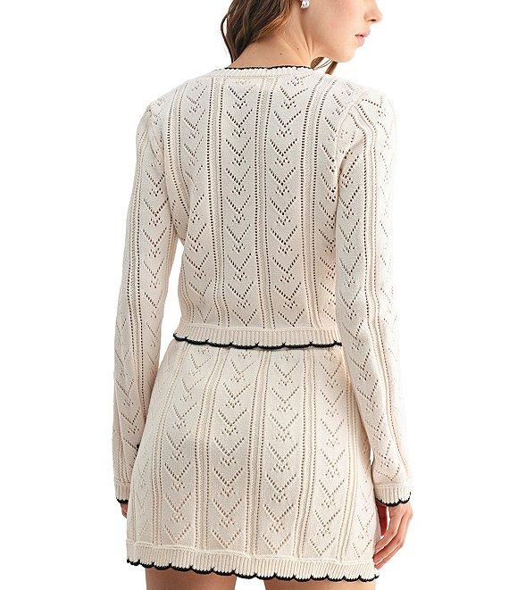 All in Favor Long Sleeve Bow Cardigan Product Image