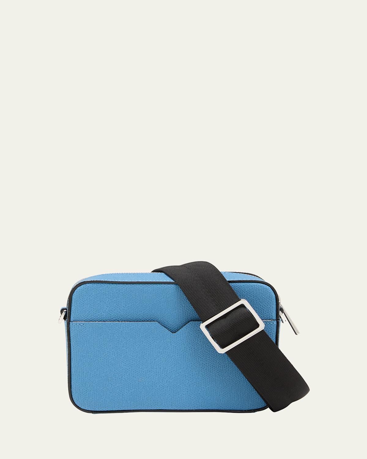 Mens Reporter Calfskin Crossbody Bag Product Image