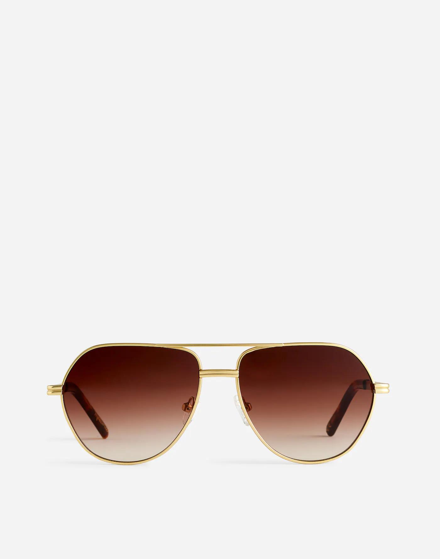 Wire Frame Aviator Sunglasses Product Image