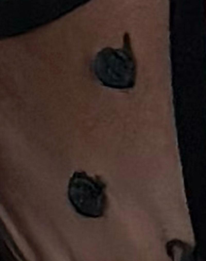 Keyra Thong in Black Mesh with Polkadot Embroidery Female Product Image