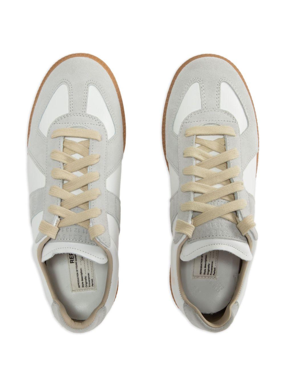 MAISON MARGIELA Bicolor Leather Replica Sneakers In White Product Image