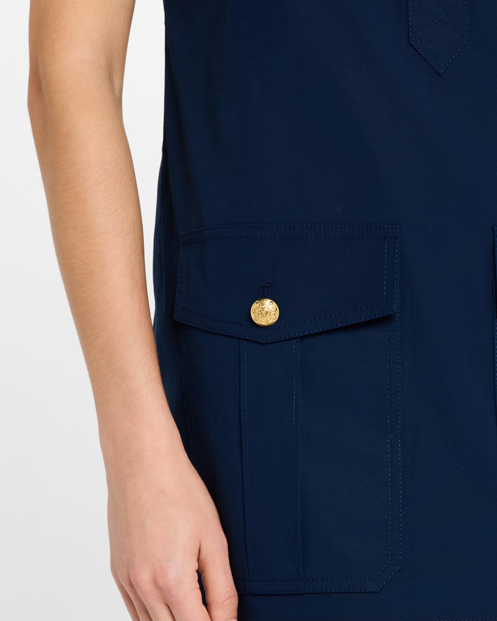 Lucca Short-Sleeve Cotton Shirtdress Product Image