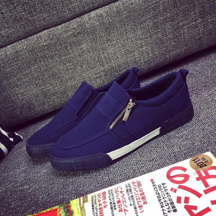 Canvas Zip Loafers Product Image