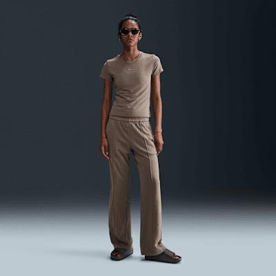 Nike Sportswear Chill Terry Women's Mid-Rise French Terry Open-Hem Sweatpants Product Image