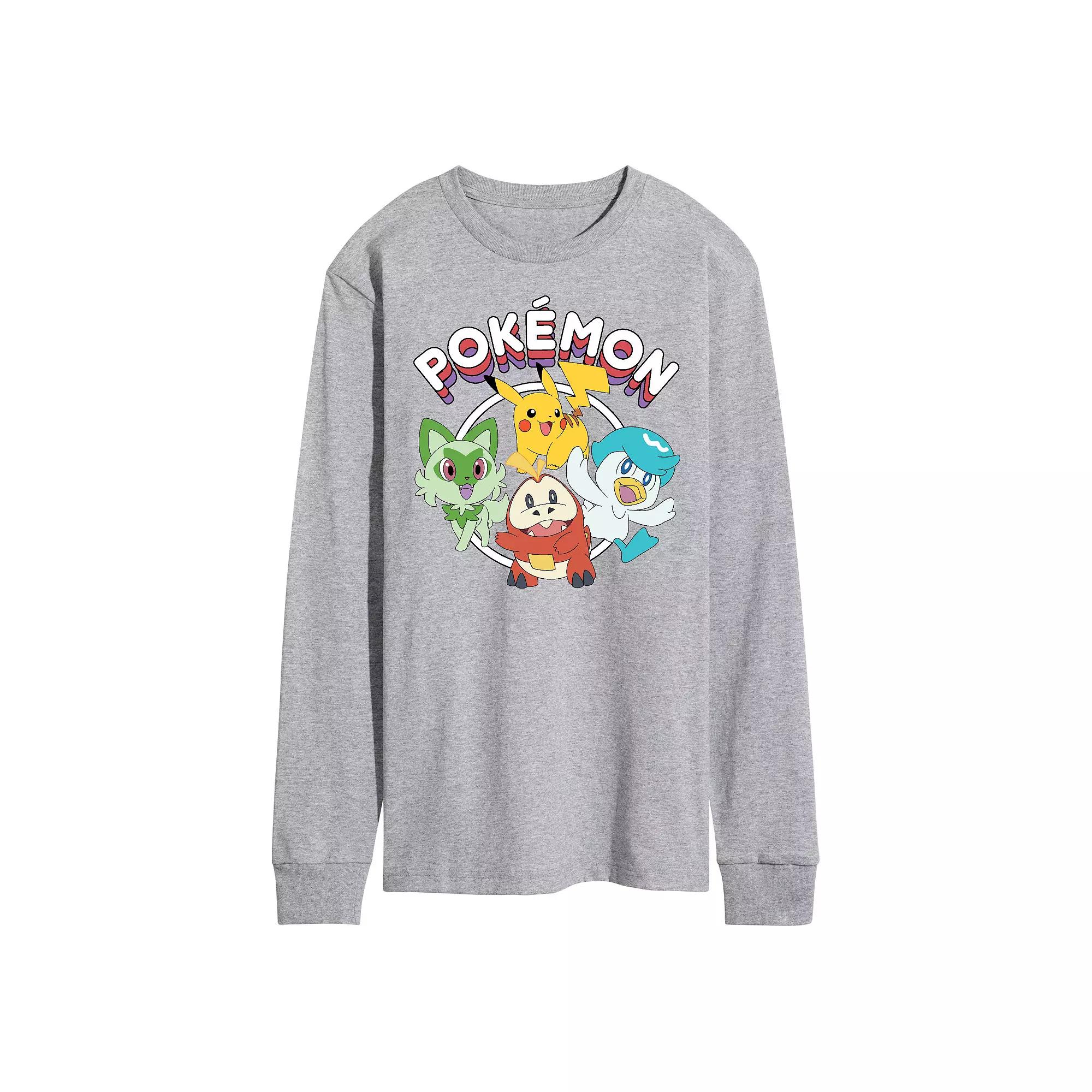 Men's Pokemon Scarlet Long Sleeve Graphic Tee,  Product Image