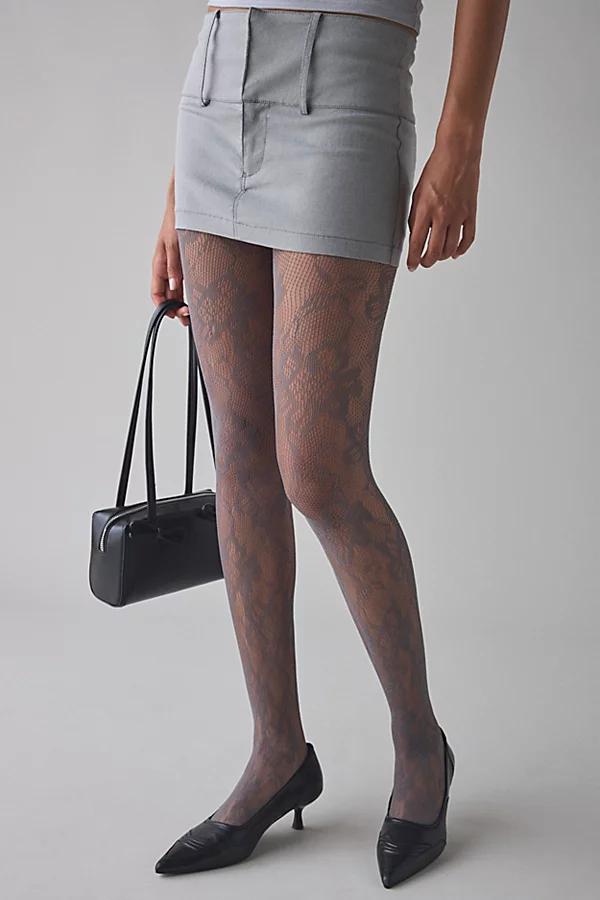 Ella Lace Tights Womens at Urban Outfitters Product Image