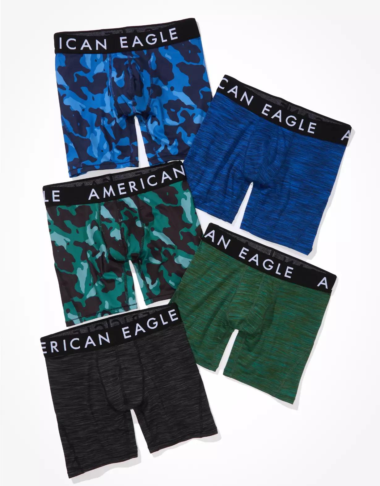 AEO Men's Solid 6" Flex Boxer Brief 3-Pack Product Image