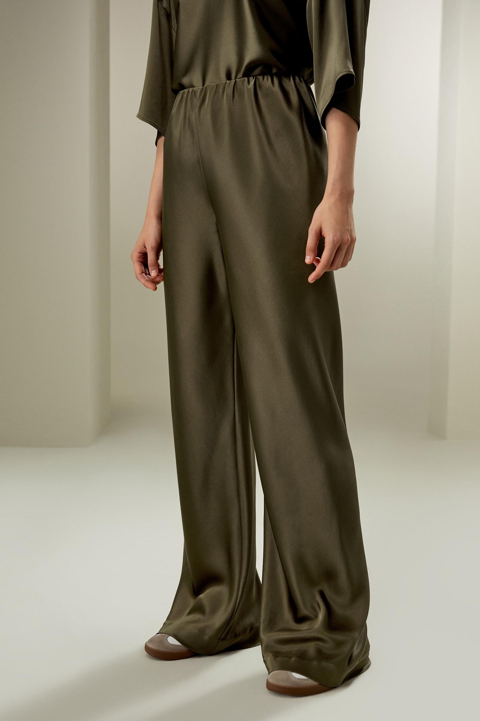 LILYSILK Silk Pants Women - Lily White 100 Silk - Classic Relaxed Fit Pants Petite 8 Product Image