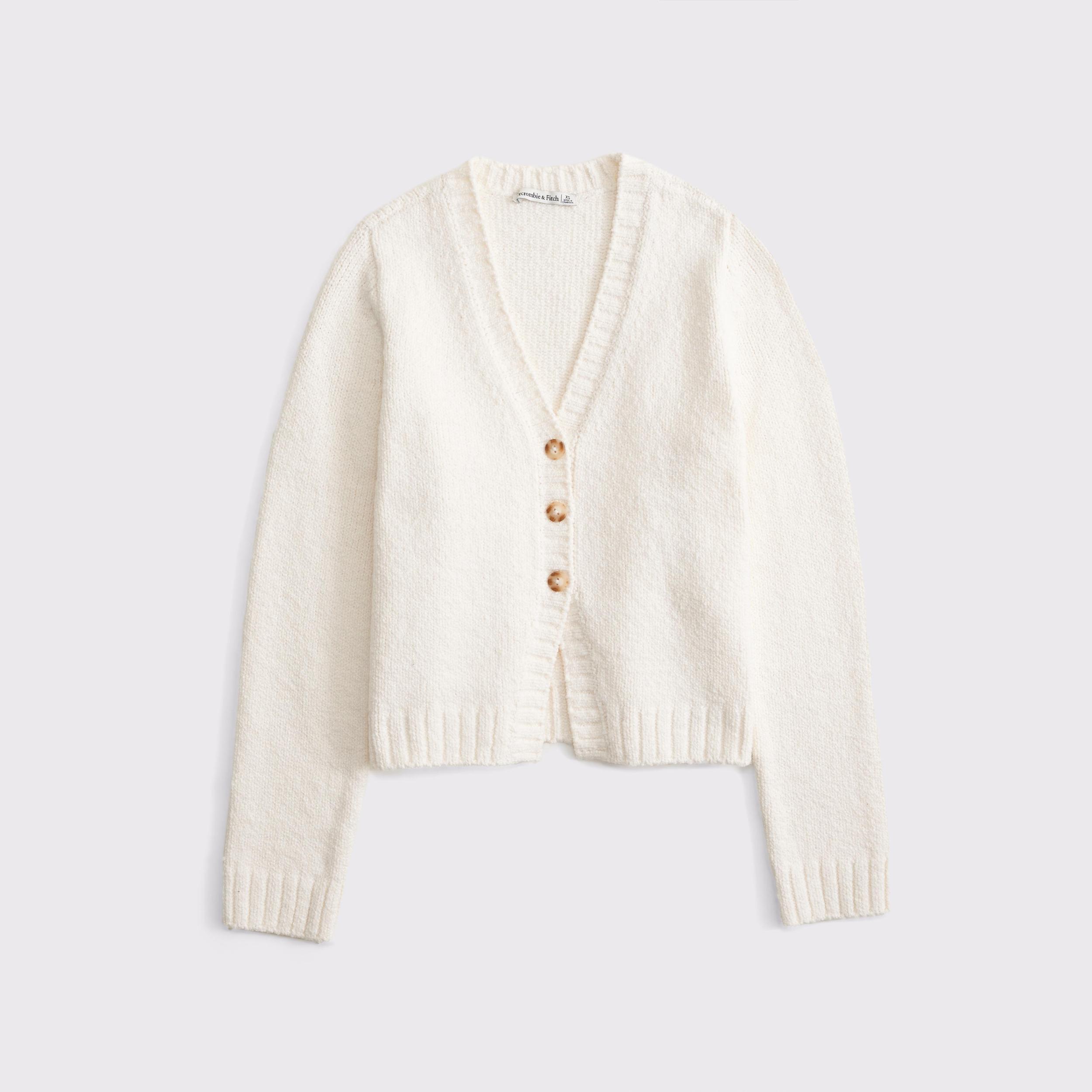 Textural Y-Neck Cardigan Product Image