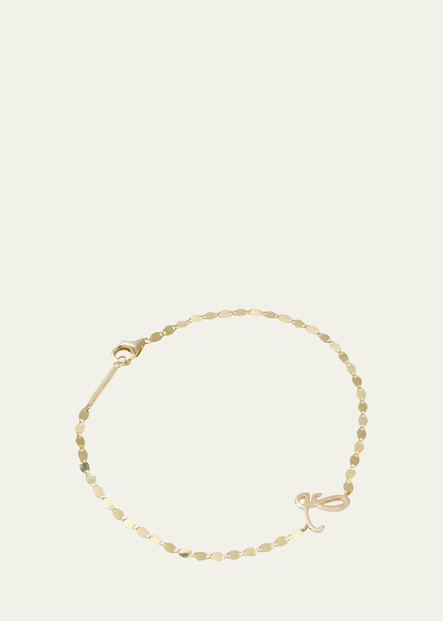 Micro Cursive Initial Bracelet Product Image