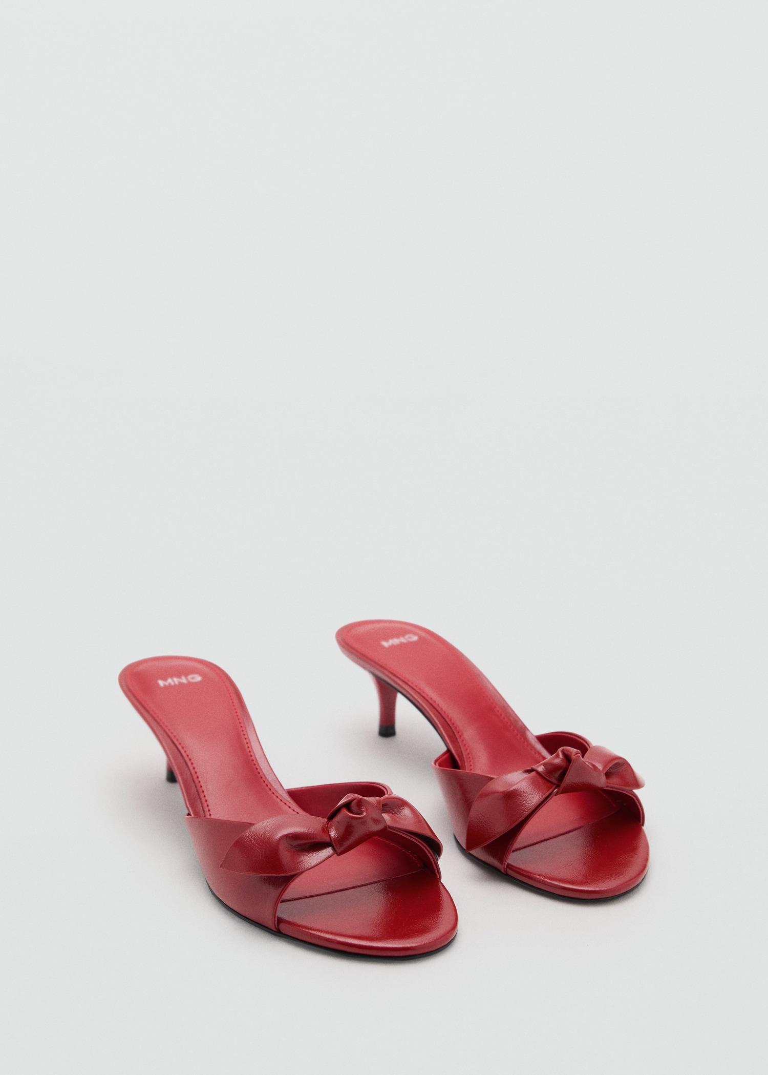 Bow heel sandals - Women | MANGO USA Product Image