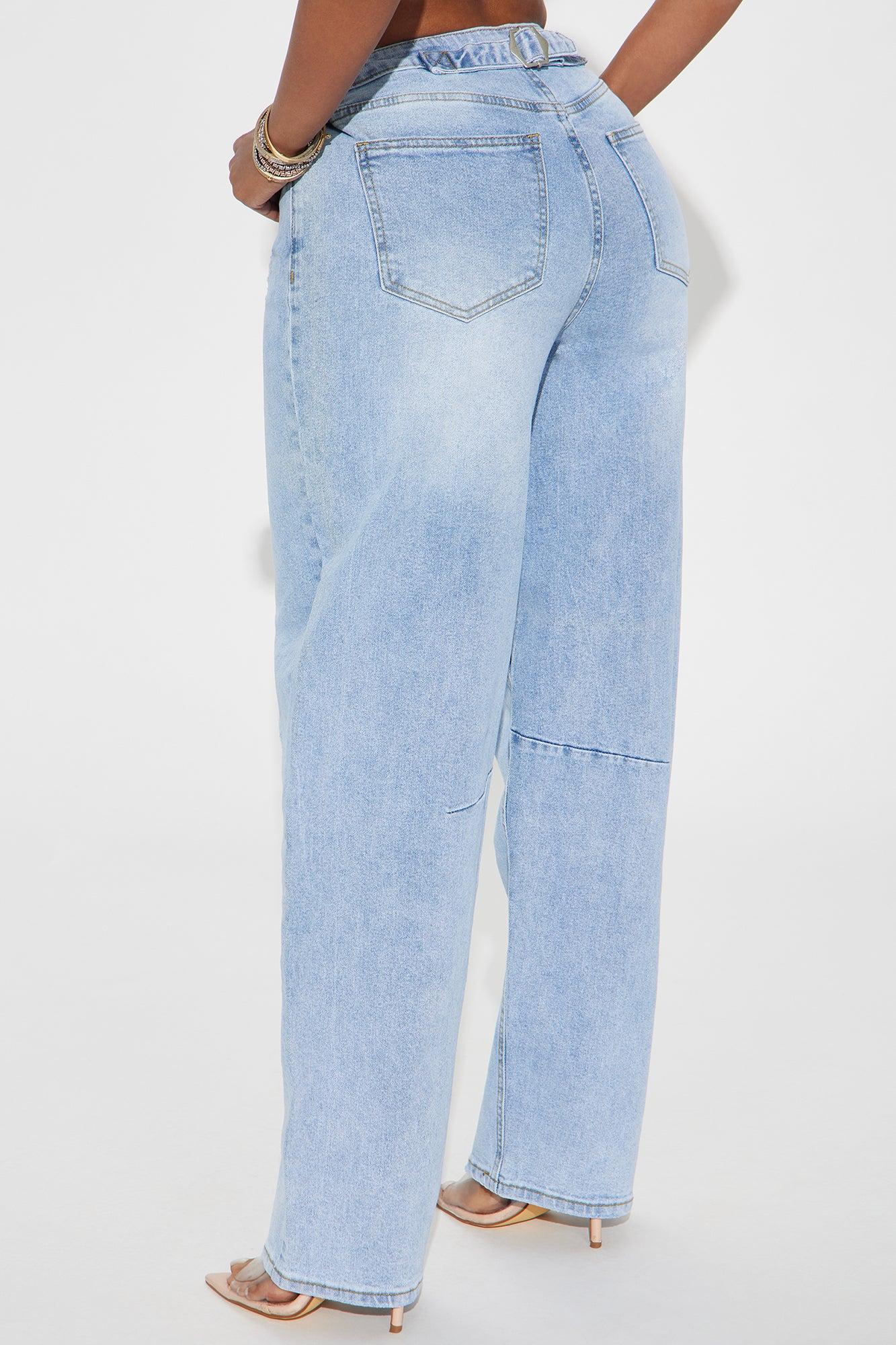 Always Pressed Baggy Jeans - Light Wash Product Image