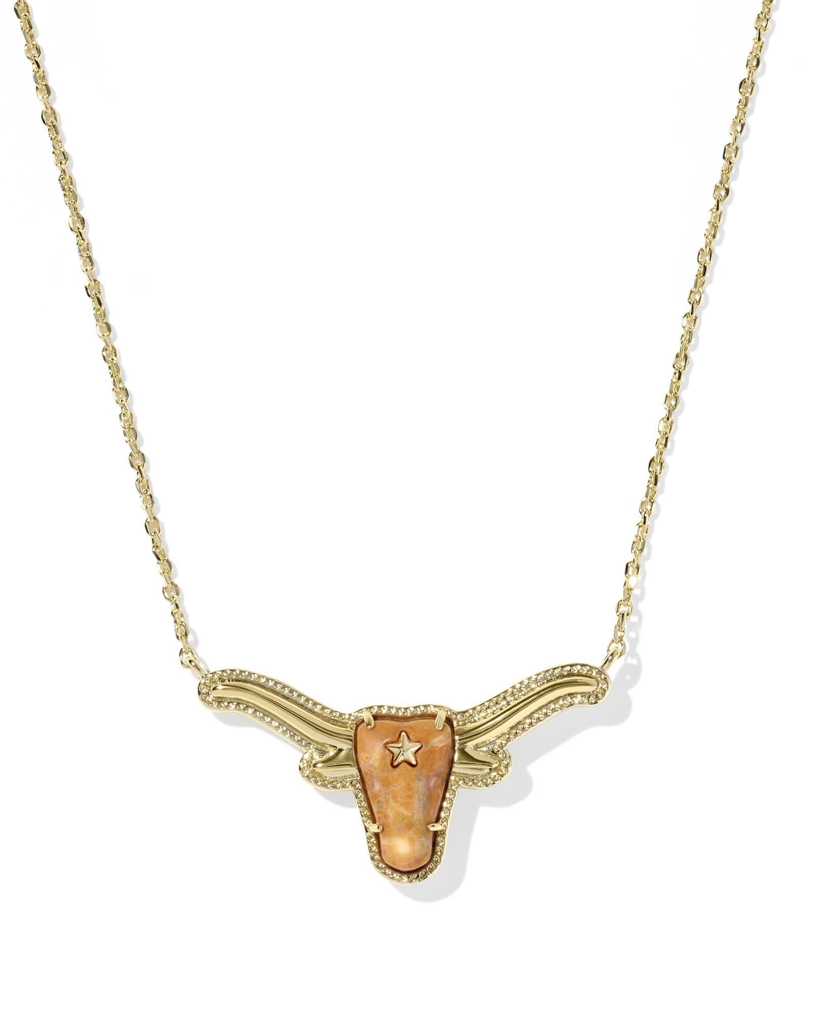 Longhorn Gold Short Pendant Necklace Product Image