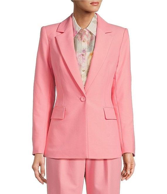 Antonio Melani Lindell Twill Notch Lapel Long Sleeve Blazer Product Image