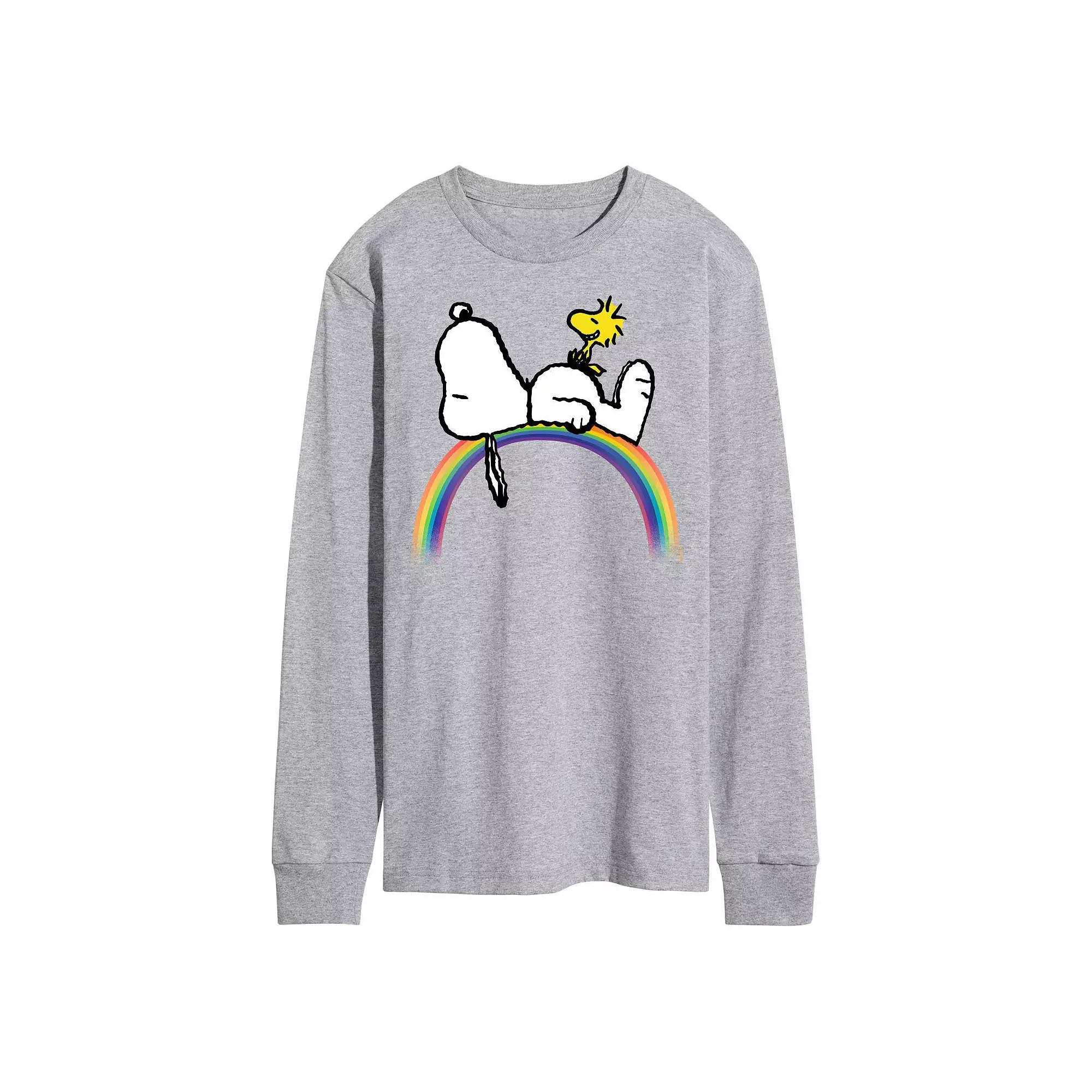 Men's Peanuts Snoopy Long Sleeve Graphic Tee,  Product Image