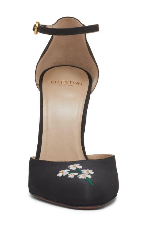 VALENTINO GARAVANI Black Fabric Hi Dolly Pumps Product Image
