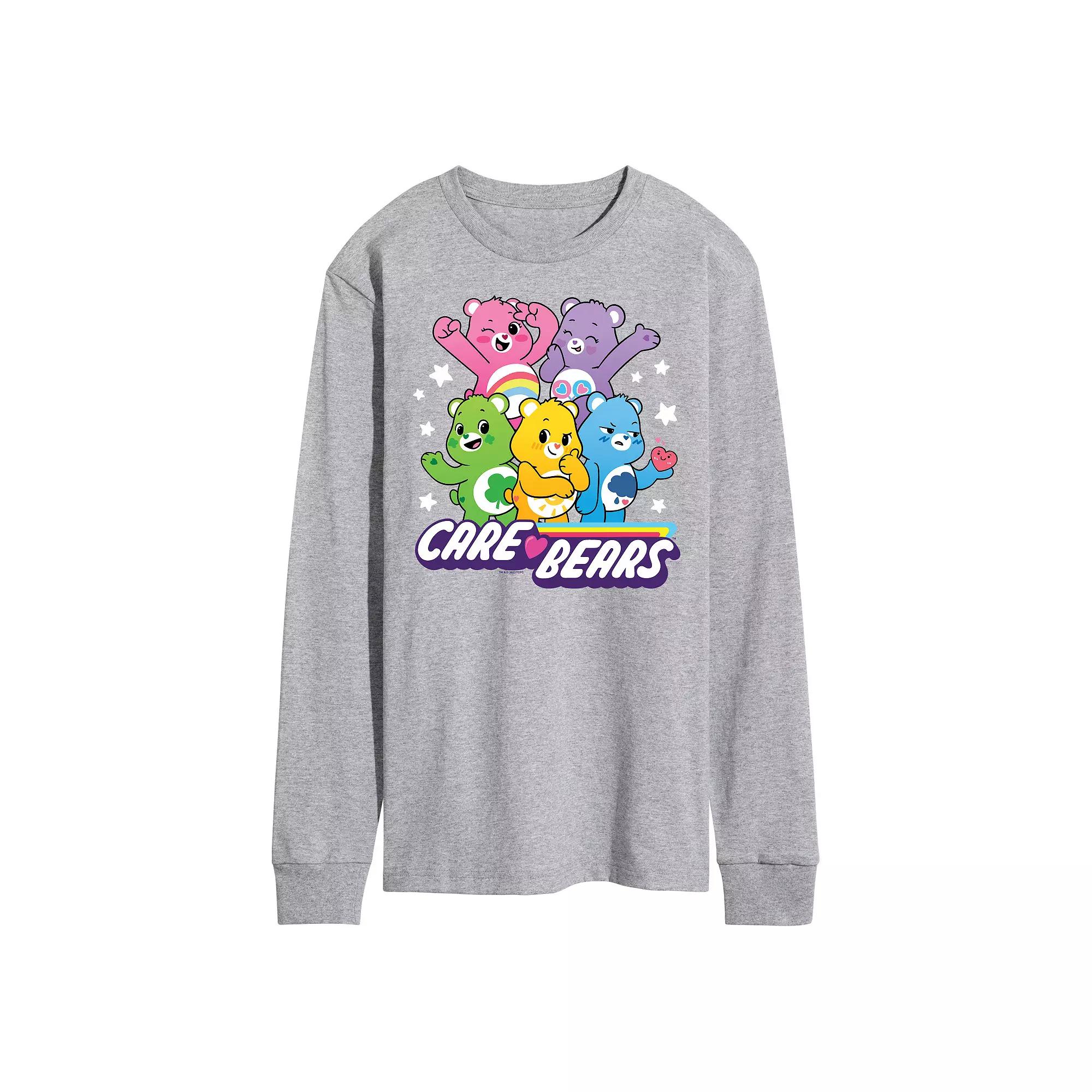 Men's Care Bears Unlock The Magic Group Long Sleeve Graphic Tee,  Product Image