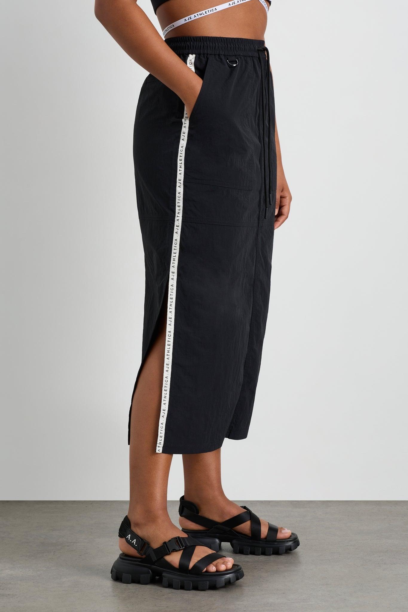 Logo Tape Spray Midi Skirt 647 Product Image