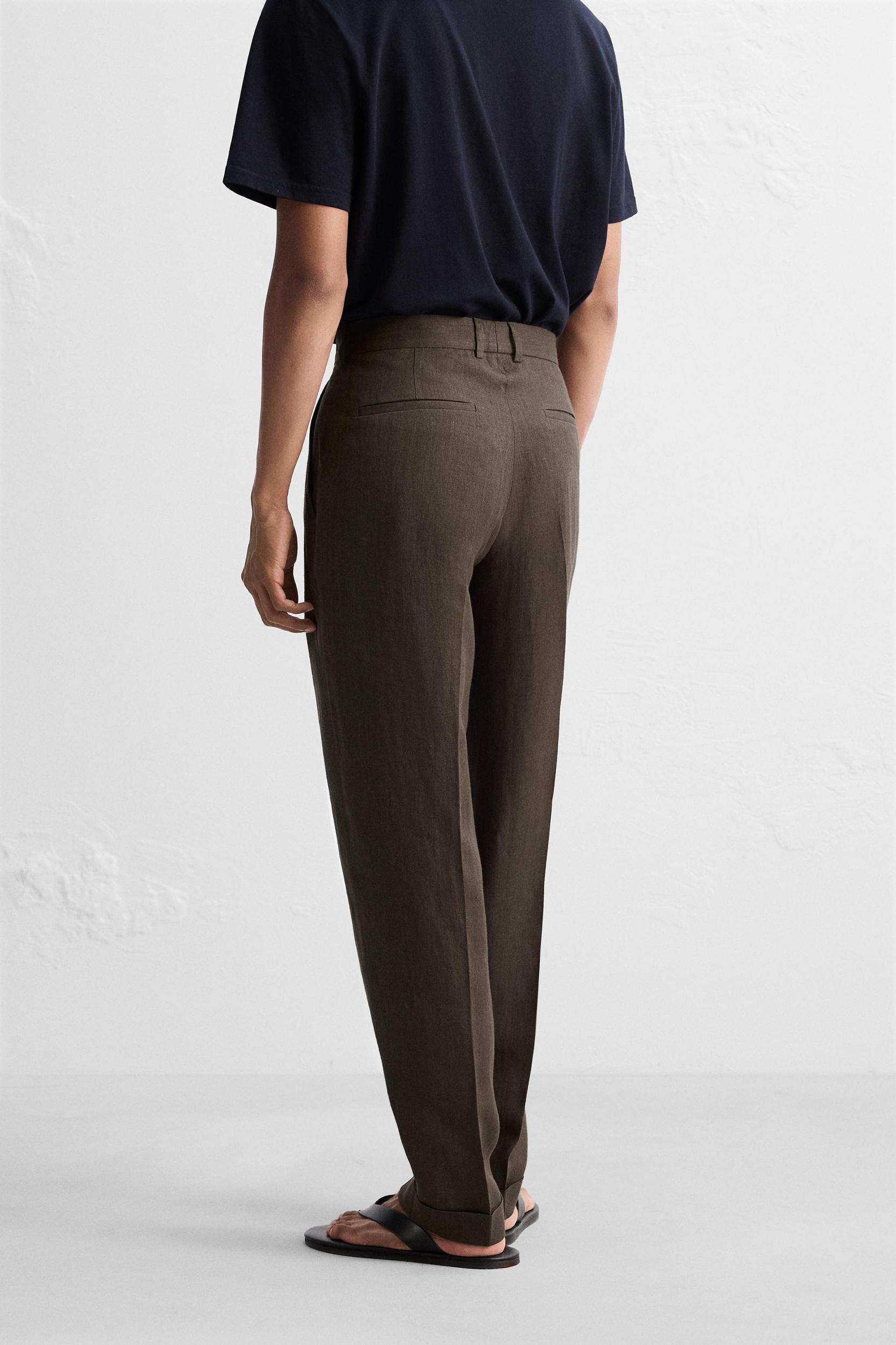 100% LINEN SUIT PANTS Product Image