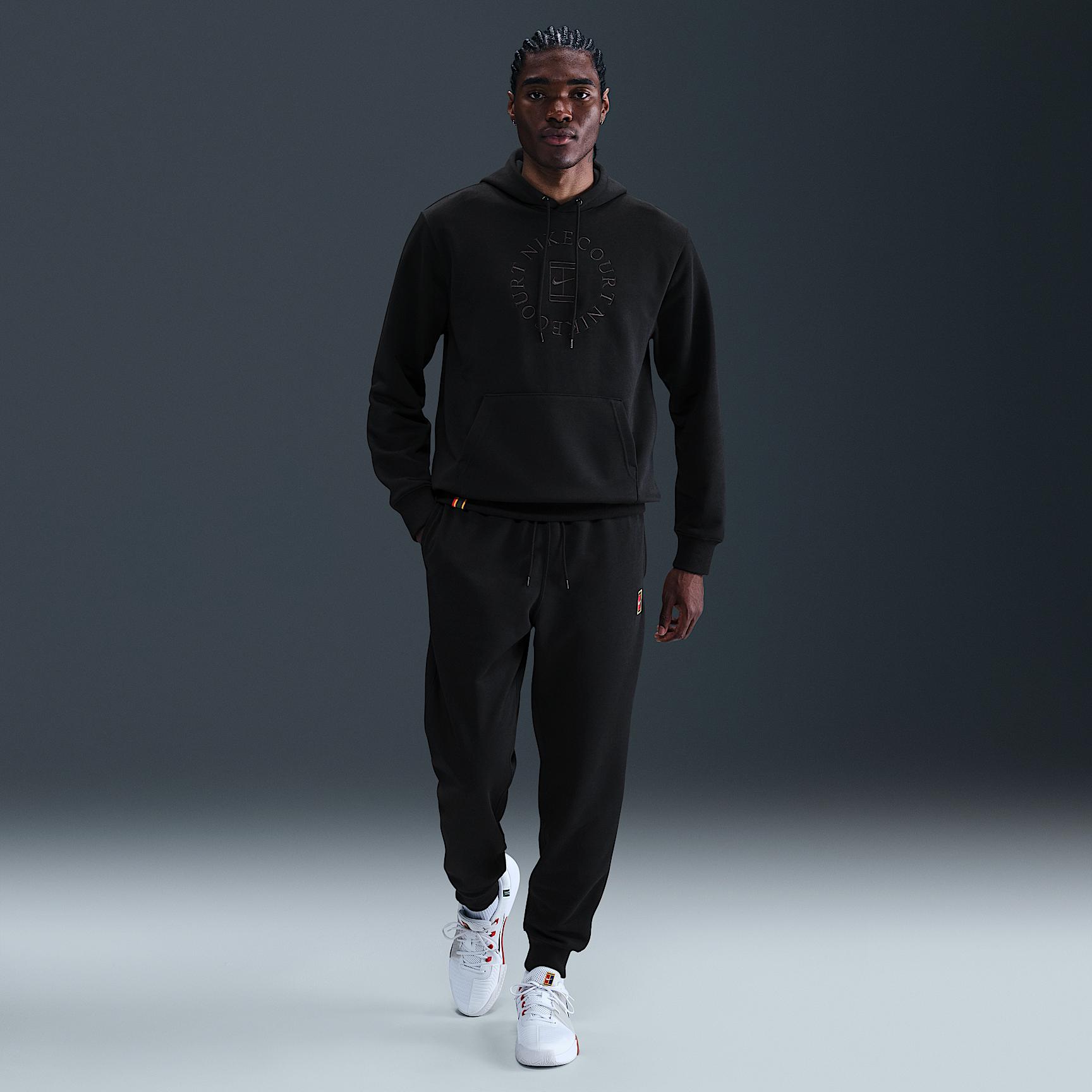 Nike Mens Court Heritage Dri-FIT French Terry Tennis Pullover Hoodie | HM6759-010 Product Image