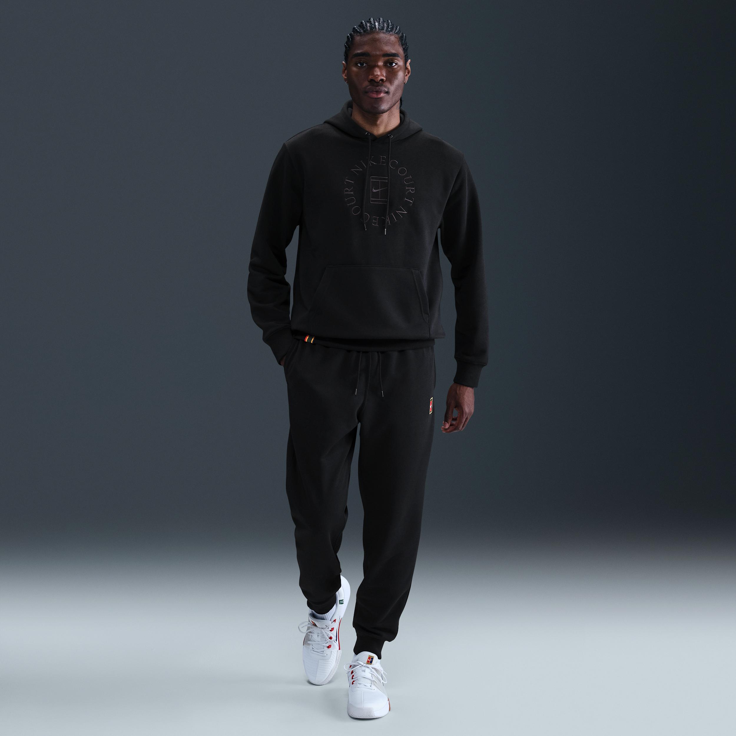 Nike Mens Court Heritage Dri-FIT French Terry Tennis Pullover Hoodie | HM6759-010 Product Image