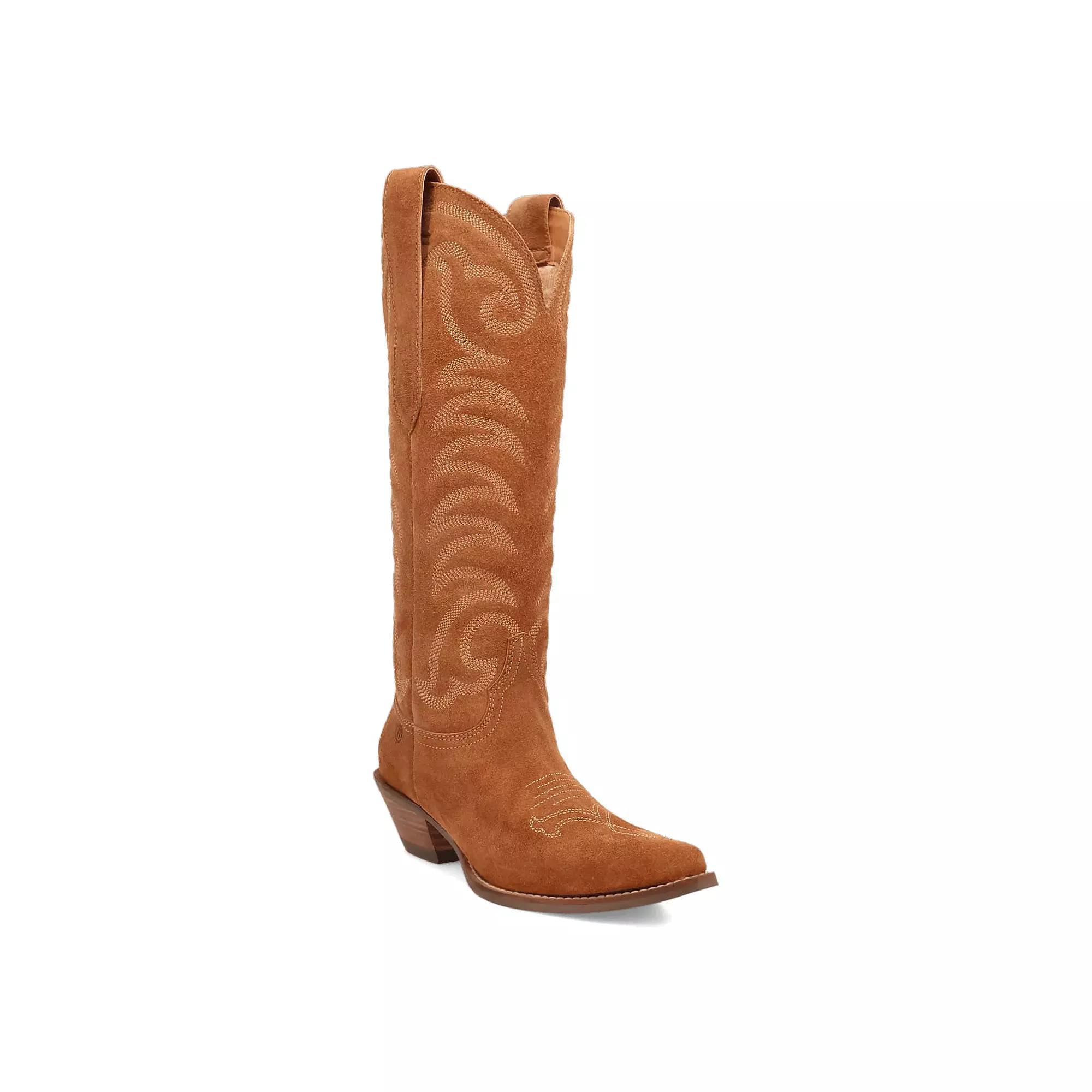 Dingo Movin' On Women's Suede Knee-High Western Boots,  Product Image