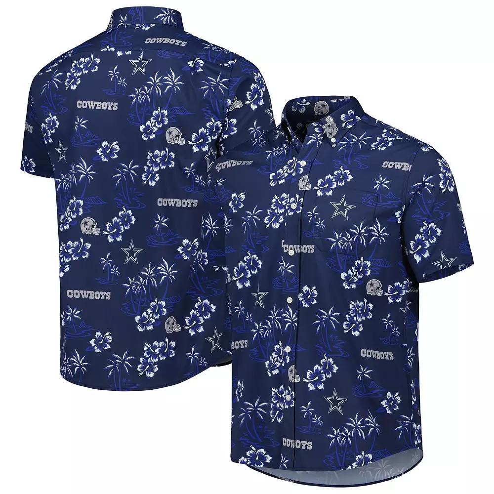 Men's Reyn Spooner Navy Dallas Cowboys Kekai Button-Up Shirt,  Product Image