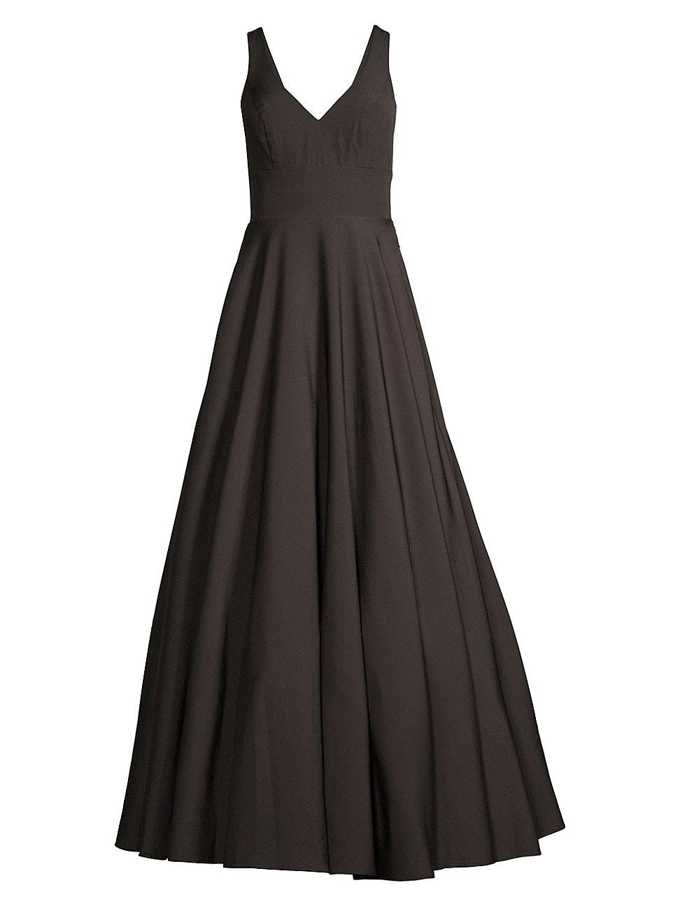 Womens Tailored V-Neck Ballgown Product Image