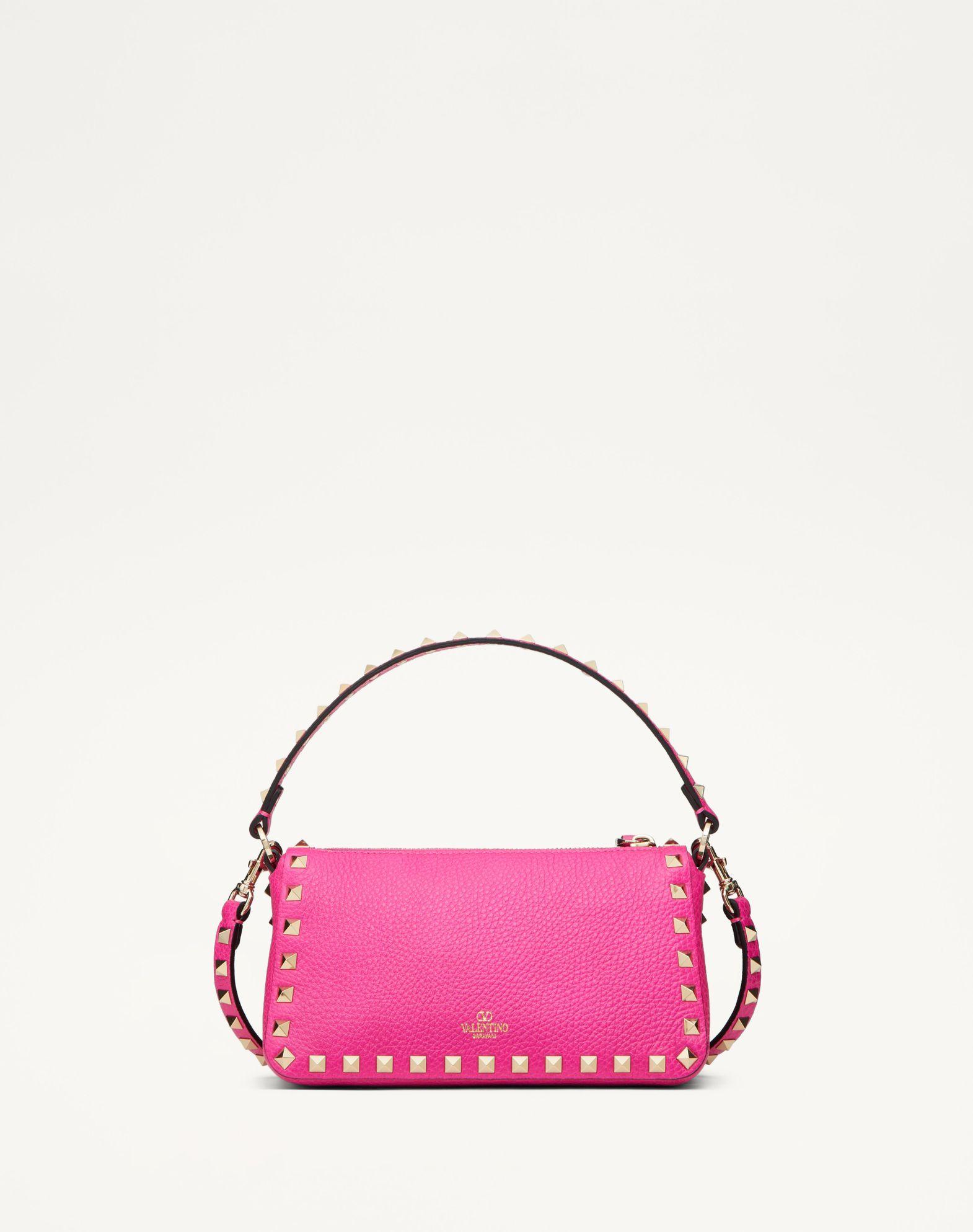 Small Rockstud Grainy Calfskin Crossbody Bag  Product Image