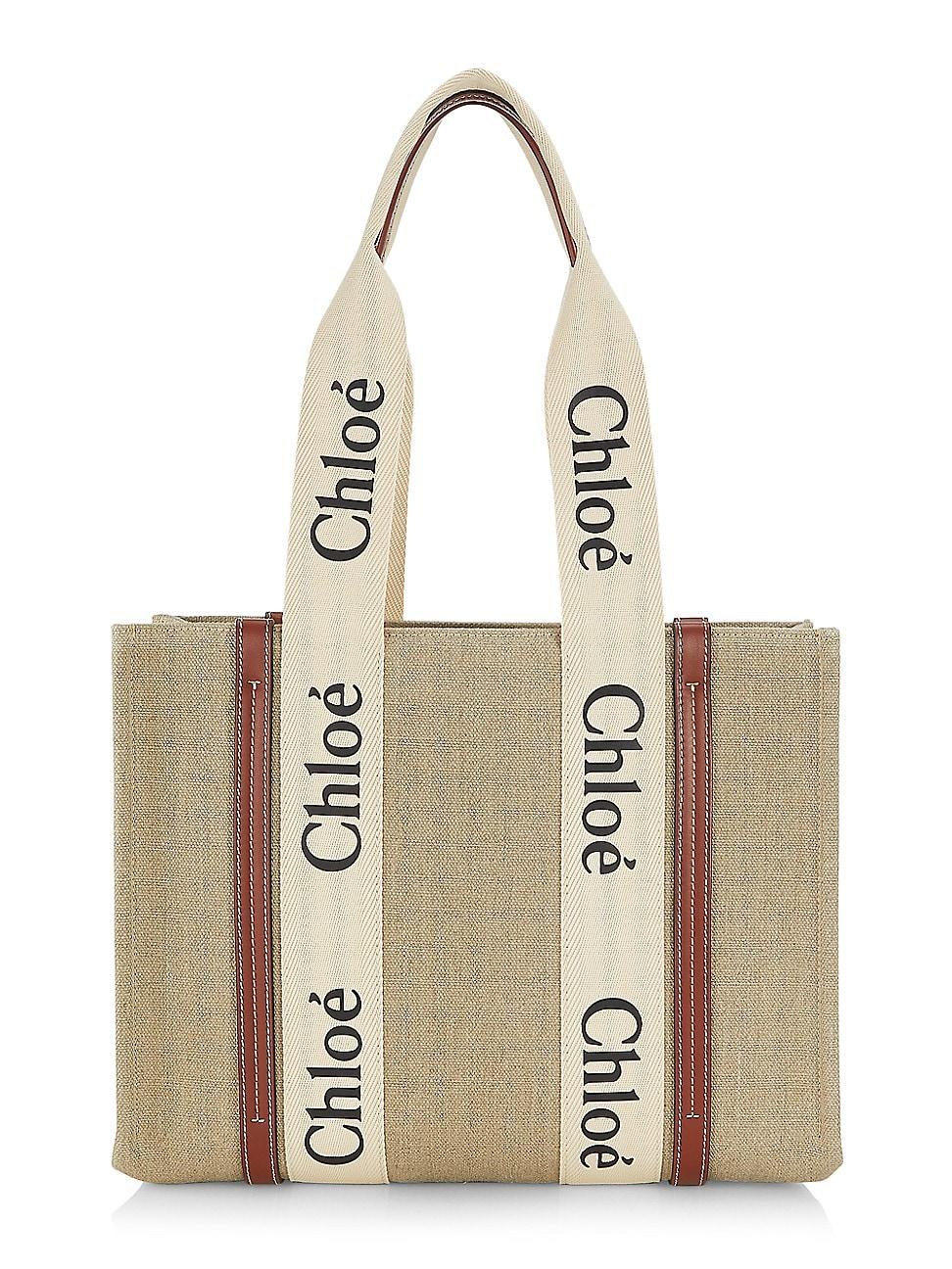 Woody Medium Tote Bag in Linen Product Image