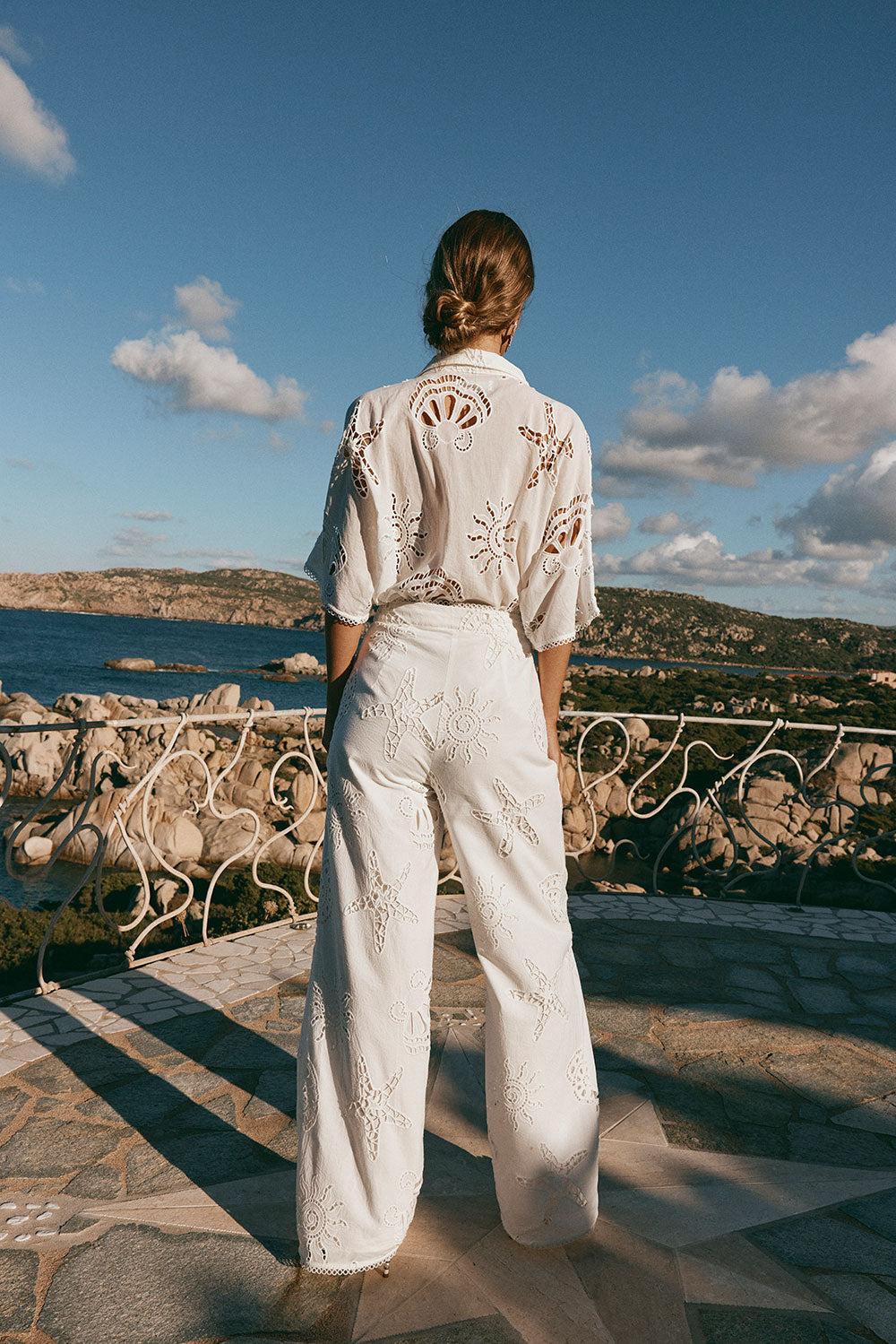 Nissi Pants - Corallo Bianca Product Image