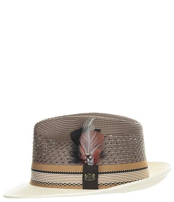 Biltmore by Dorfman Milano Straw Braided Fedora Hat Product Image