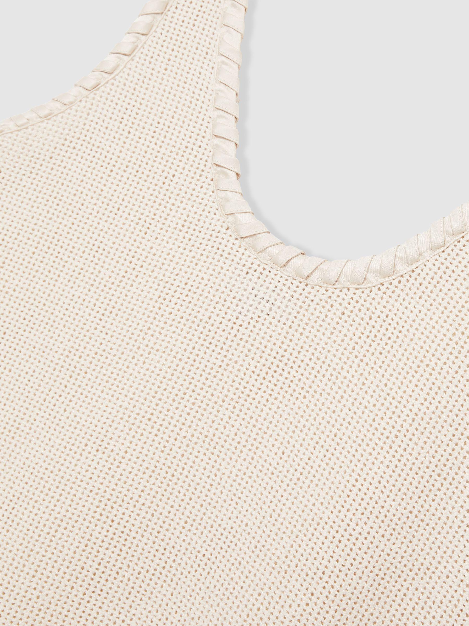 Crochet Tank Top in Cream Product Image
