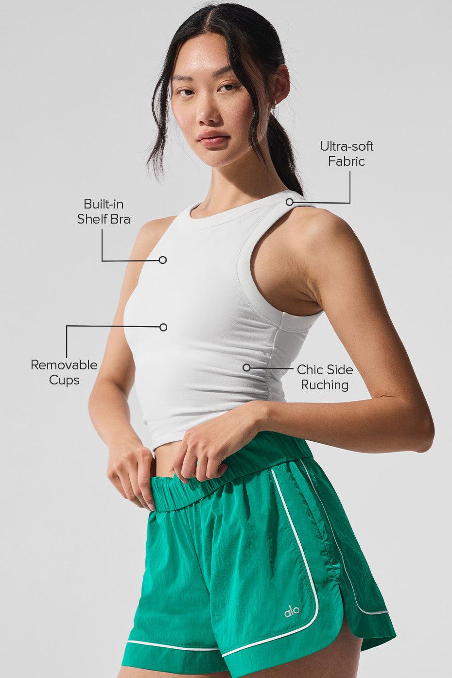 Sway Bra Tank - White Product Image