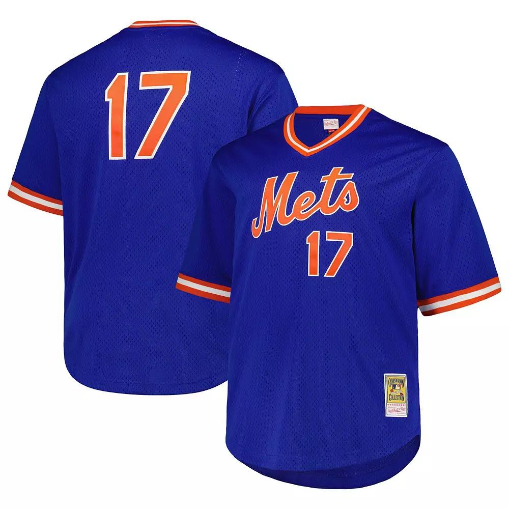 Men's Mitchell & Ness Keith Hernandez Royal New York Mets 1986 Cooperstown Collection Mesh Pullover Jersey, Size: 4XB, Blue Product Image