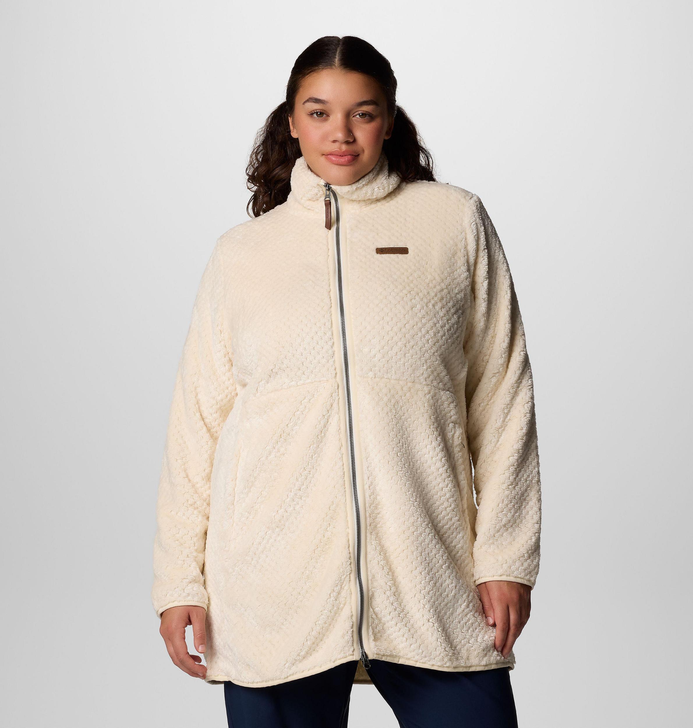 Columbia Womens Fire Side Long Full Zip Fleece Jacket - Plus Size- Product Image