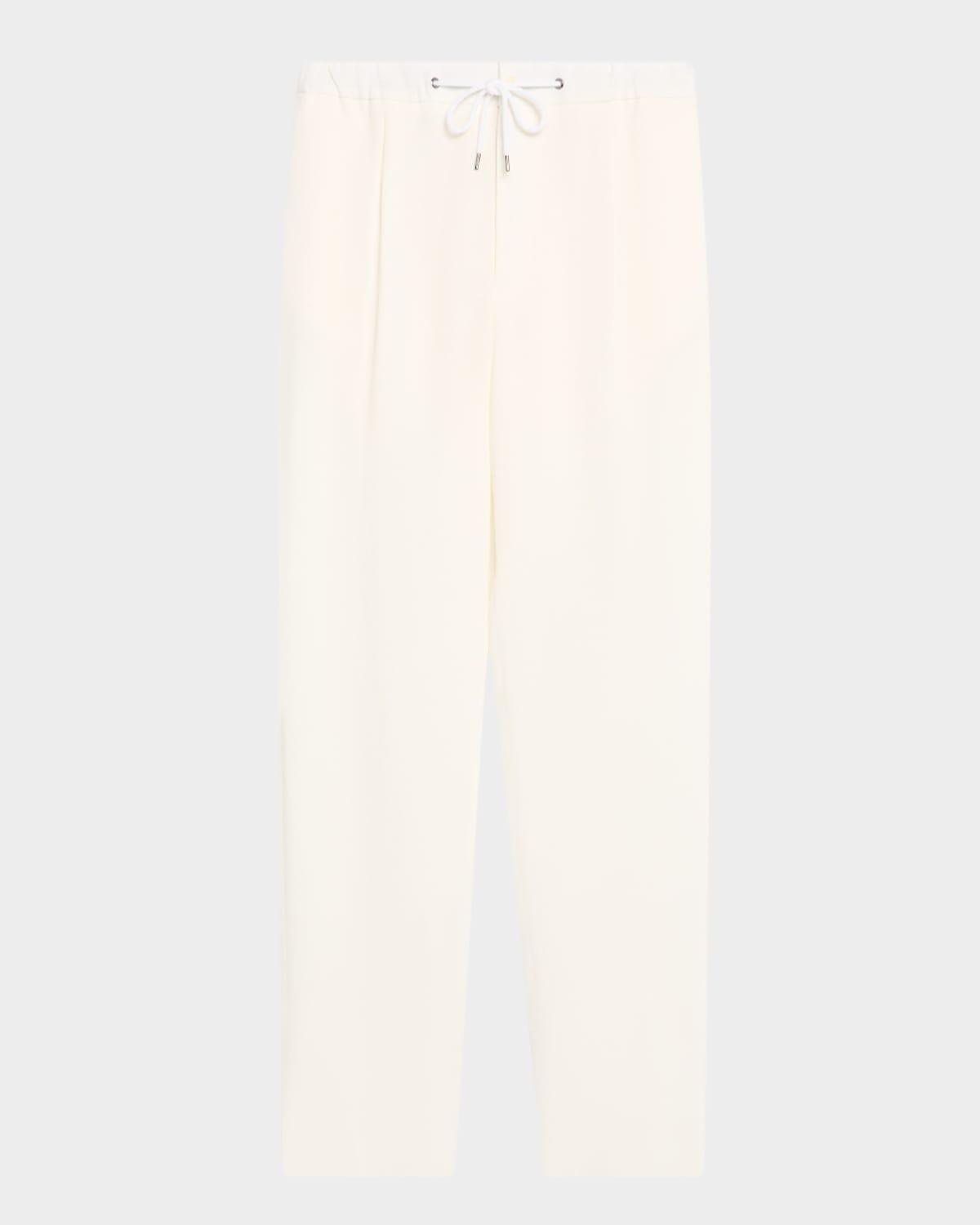 Men's Linen Drawstring Trousers Product Image